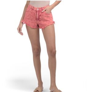 NEW WITH TAGS! Free People Red Mixed Emotions High Rise Shorts Size 28